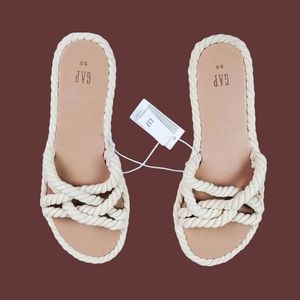 GAP Womens Natural Rope Sandals Shoe 9.5 NWT